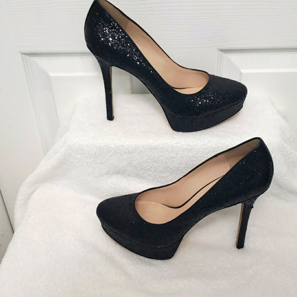 Nine West Fortonight Pumps in Black/Black Sky - Size 10 1/2